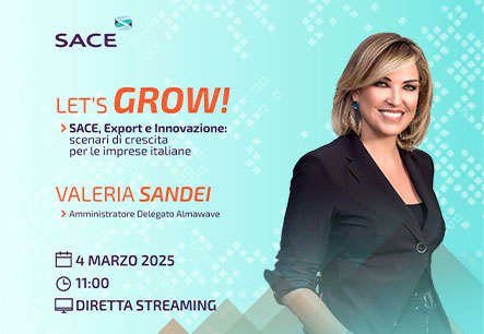Valeria Sandei Among the Key Speakers at "Let’s Grow! SACE, Export, and Innovation" on March 4 in Milan
