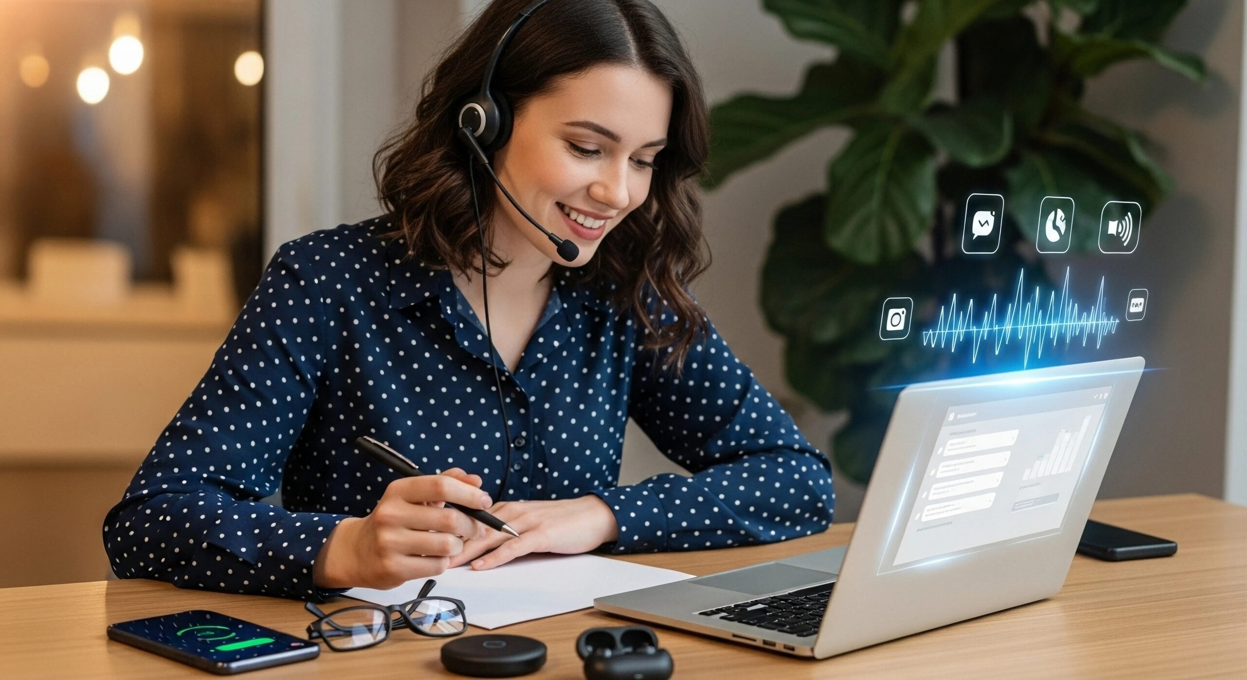 Customer Service Representative at Work