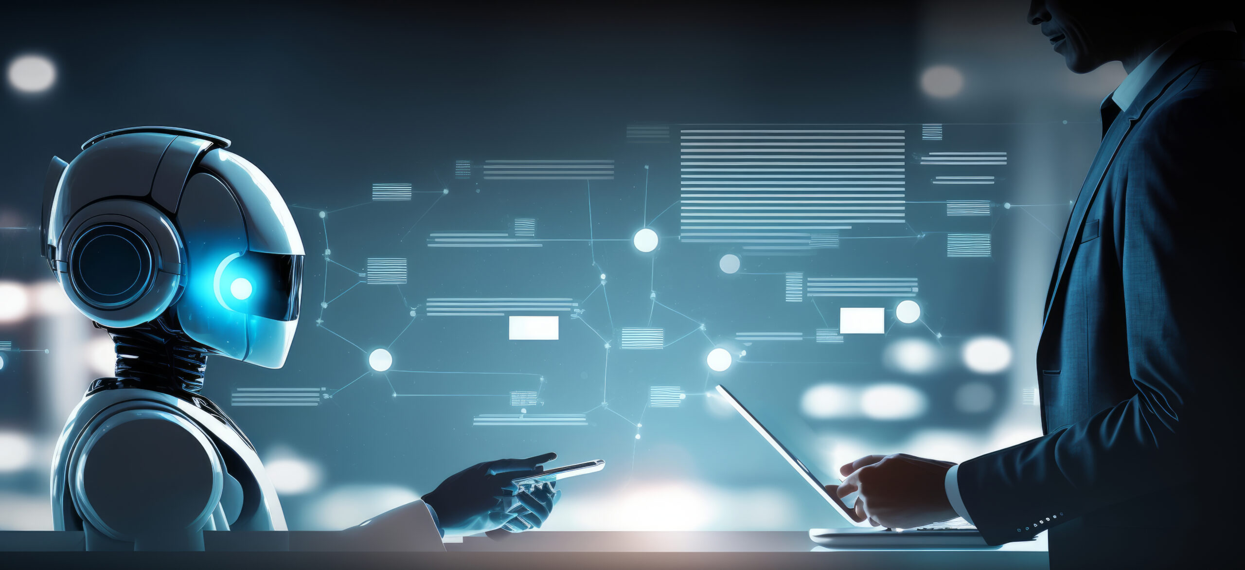 Chatbot dialogue. Person seeking assistance from a chatbot in online customer care. Automation technology for CRM software and artificial intelligence. online virtual assistant - Generative AI